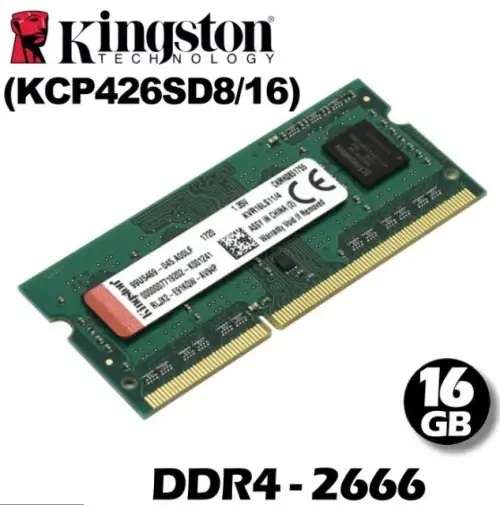 Kingston 16GB DDR4 2400 PC4-19200 SODIMM 260-Pin 2Rx8 Laptop Memory RAM 1x 16G