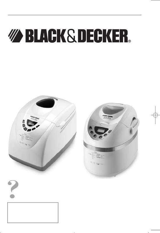 The Black and Decker B2200 automatic breadmaker