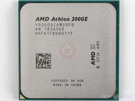 AMD Athlon 200GE 2-Core 4-Thread AM4 Socket Desktop Processor with Radeon Vega Graphics (YD200GC6FB)