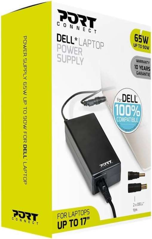 PORT CONNECT DELL 65W LAPTOP CHARGER