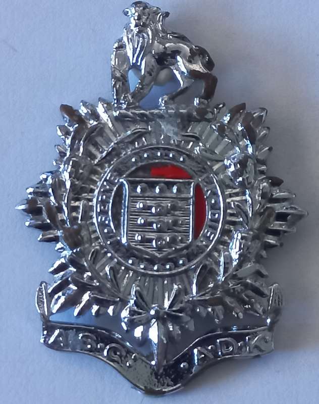 SADF ASC ADMIN CORPS METAL CAP BADGE