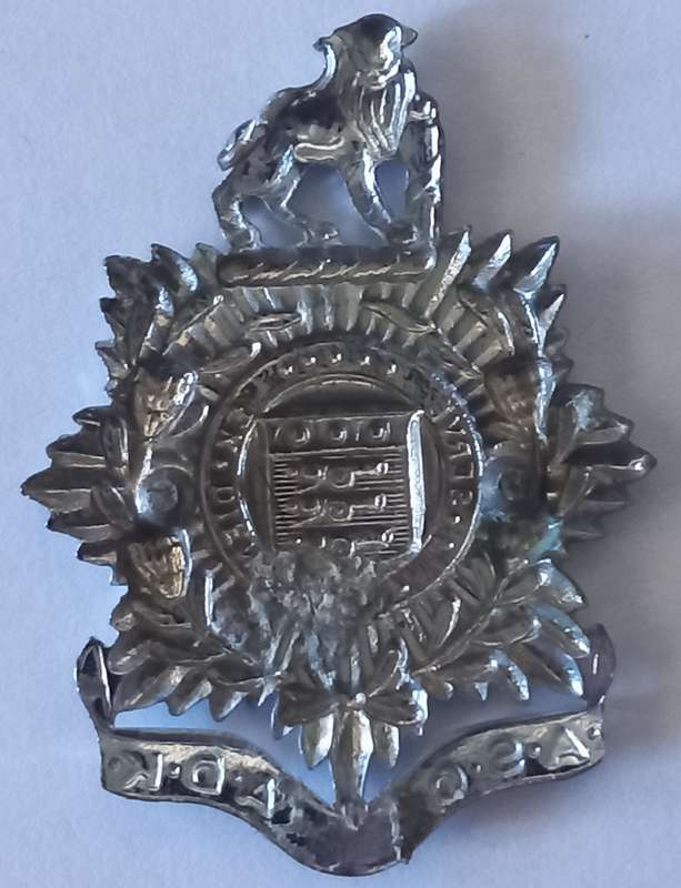 SADF ASC ADMIN CORPS METAL CAP BADGE