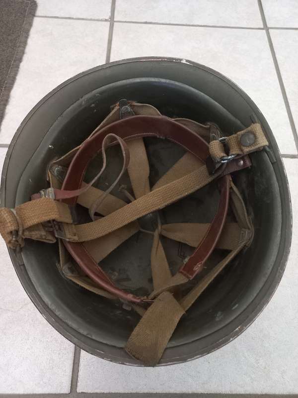 BORDER WAR-PRE 1994 SA ARMY HELMET-STAALDAK/MOSSDOP COMPLETE-1963