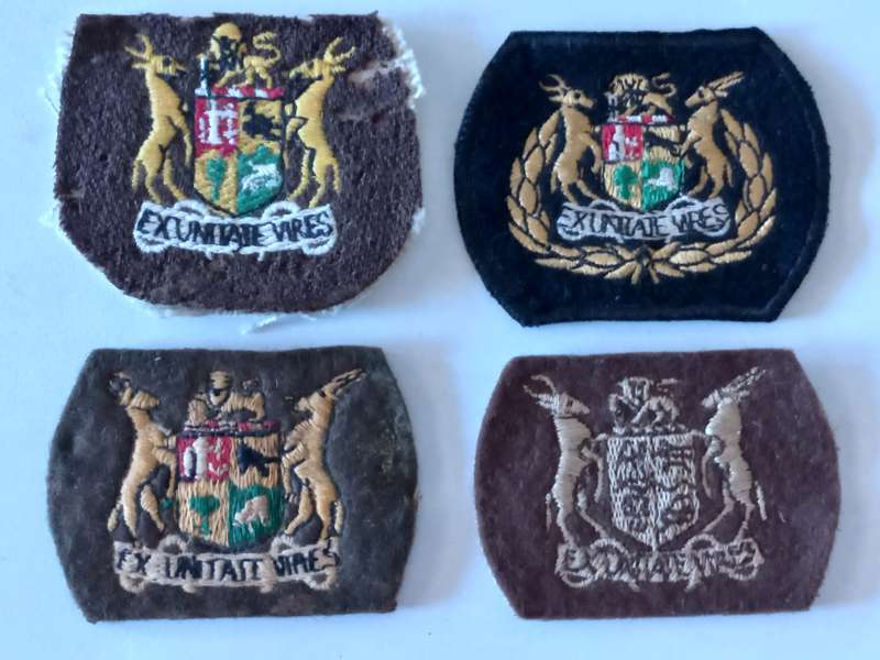 SADF 4X SERGEANT MAJOR CLOTH RANK INSIGNIA