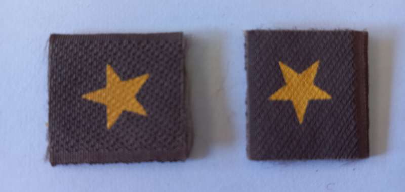 SADF PRE 1994 VELCRO COLLAR RANK LT PAIR