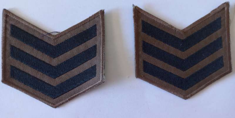 SADF PRE 1994 RANK SGT-PAIR BADGE/PATCH