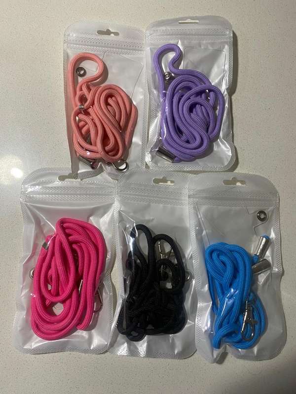 3 X Cell Phone Cross Shoulder Straps  - Adjustable Length  - 5 Colours Available