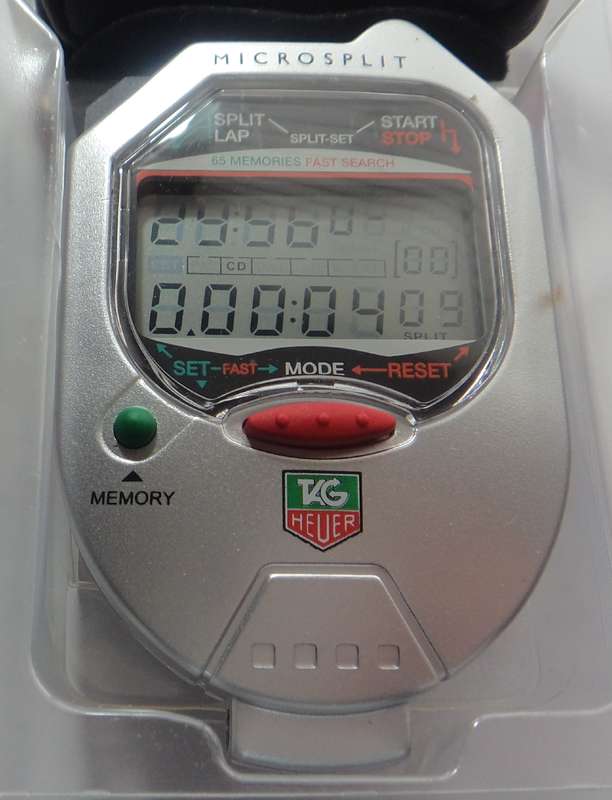 Tag Heuer Microsplit Stopwatch valued at R5 750