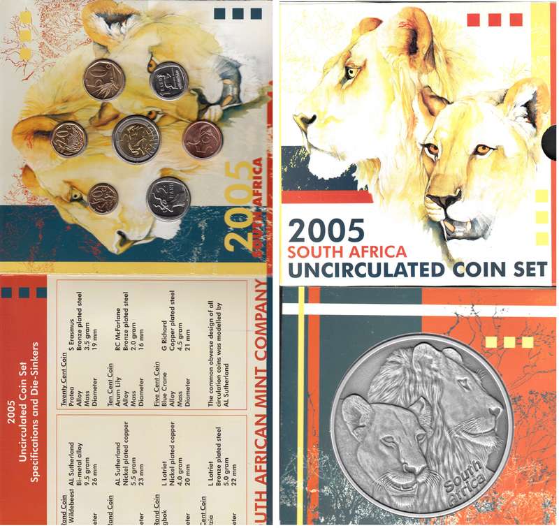 RSA: Uncirculated Coin Set of 2005