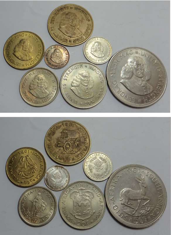 1961 Coin Set of the Republic of South Africa