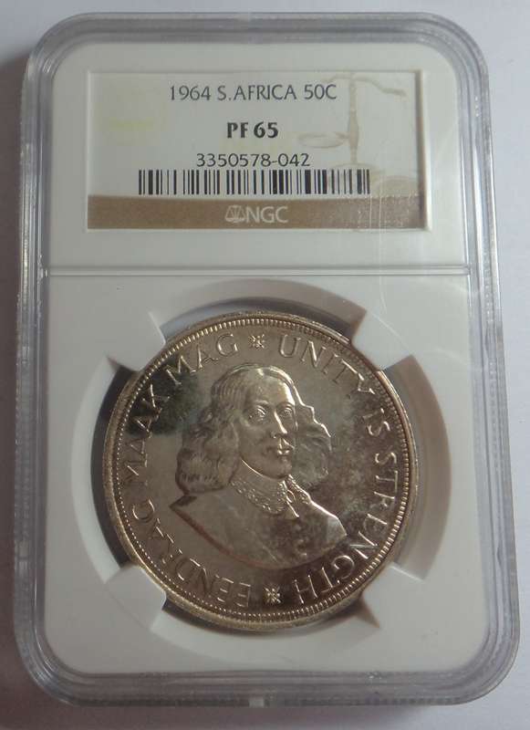 1964 RSA Crown (Silver 50c) NGC PF65