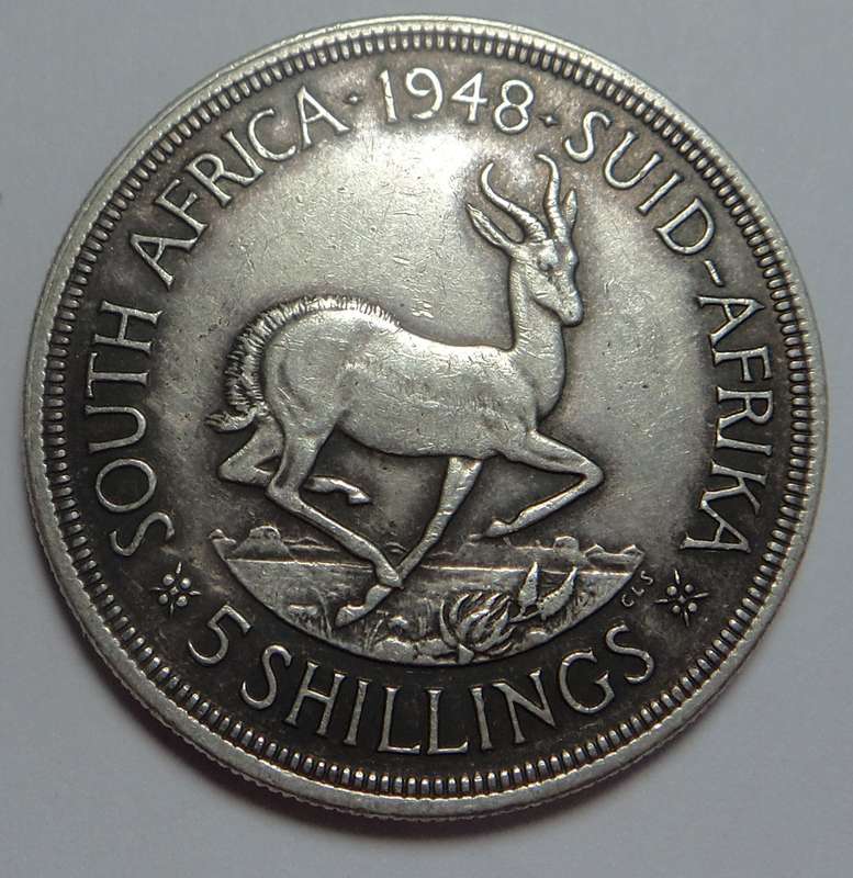 Union of South Africa: Crown (5/-) of 1948