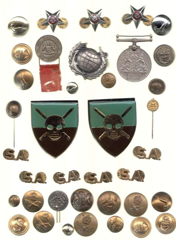 Collection of mostly South African Military Collectables
