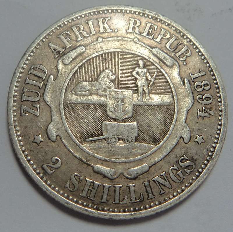 Paul Kruger ZAR 2-Shilling (2/-) of 1894