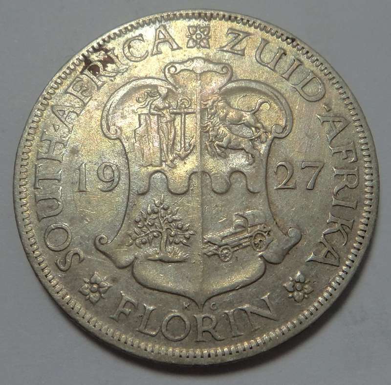 Union of SA 2-Shillings (2/-) of 1927