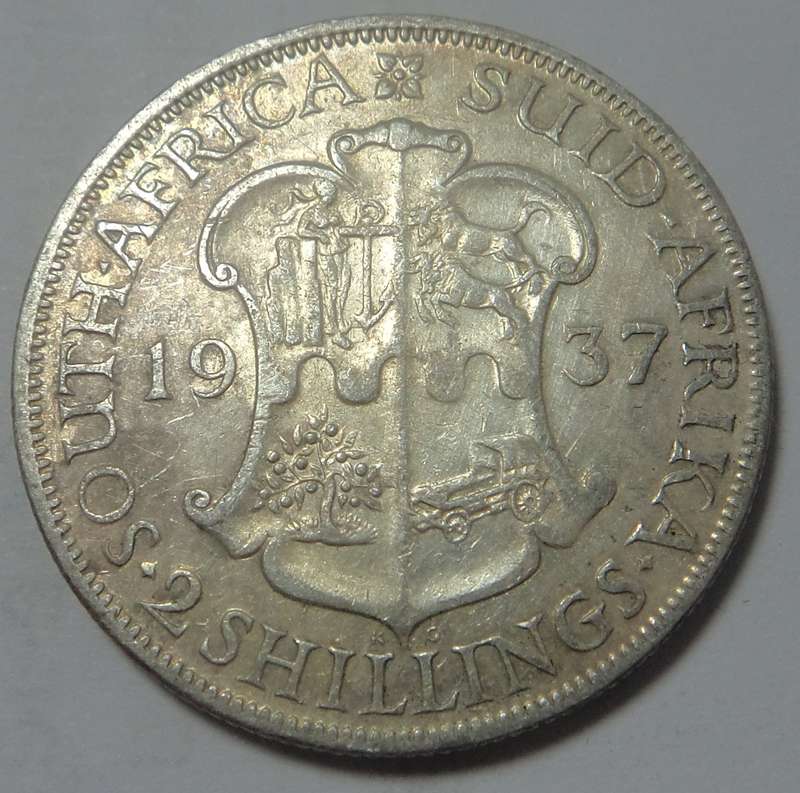 Union of SA 2-Shillings (2/-) of 1937
