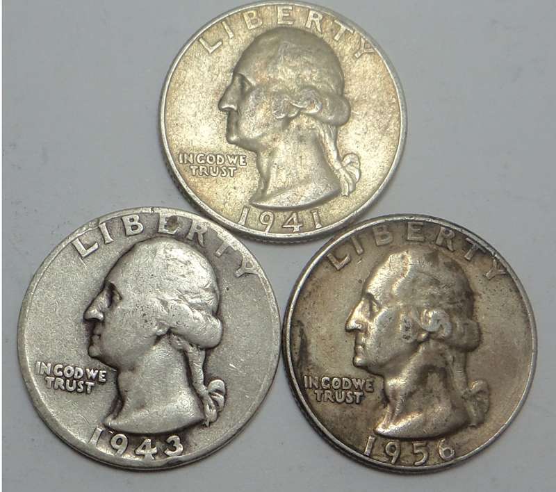 USA: Three Washington Quarters