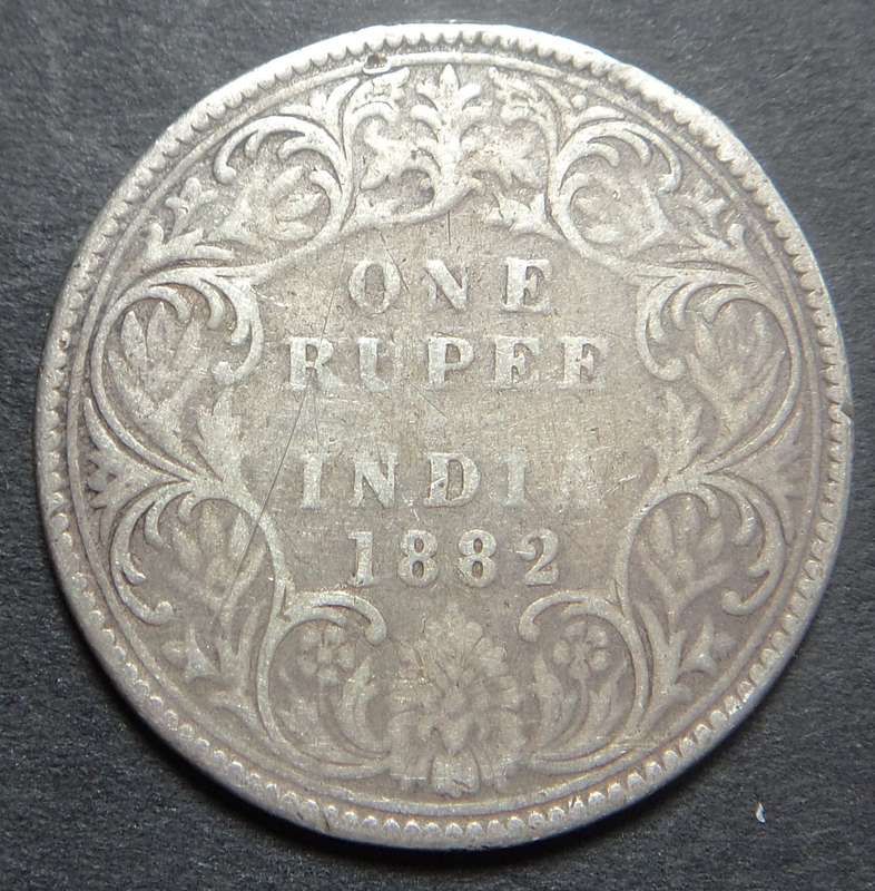 British India, Victorian Silver Rupee of 1882