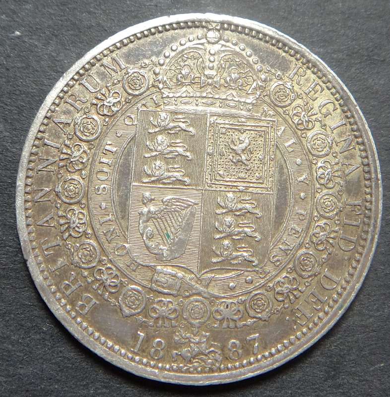 Great Britain, Victorian Silver Half Crown of 1887