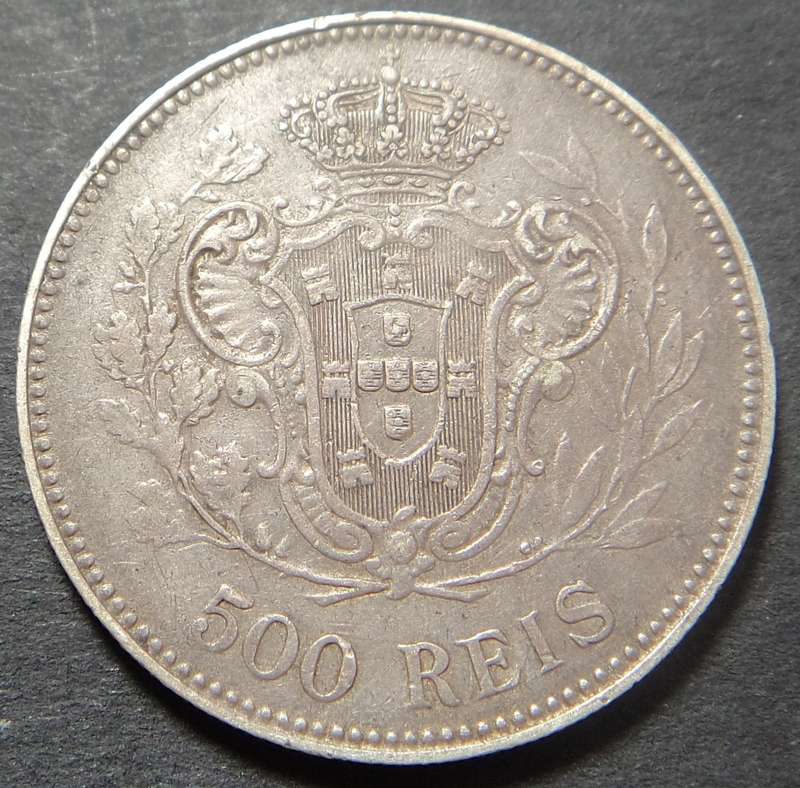 Portugal, Emanuel II, Silver 500 Reis of 1908