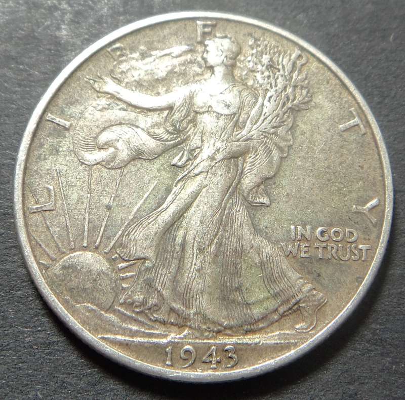 USA: Walking Liberty Silver Half Dollar of 1943