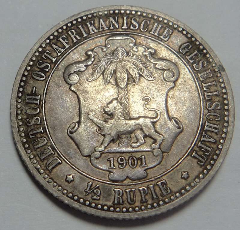 German East Africa: Half Rupie 1901