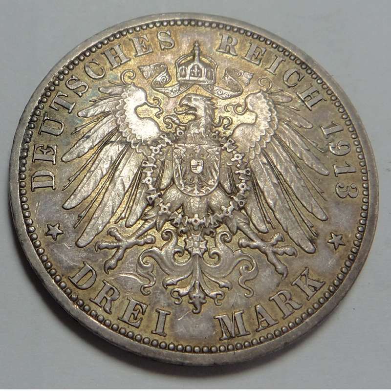 Imperial Germany 3-Mark of 1913