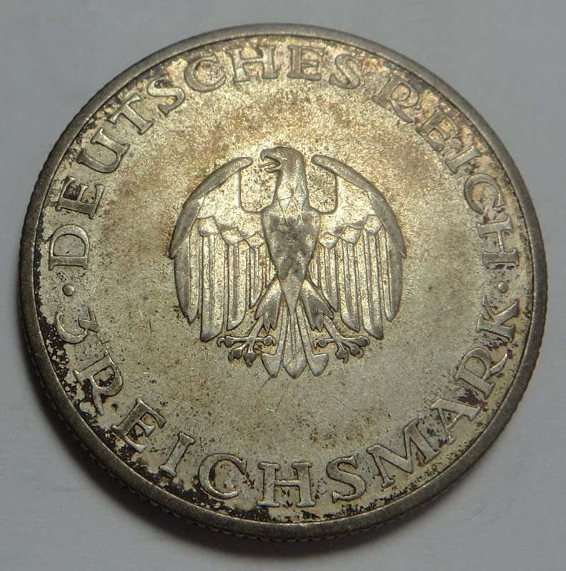 Germany (Weimar Republic) 3-Reichsmark of 1929 (F)