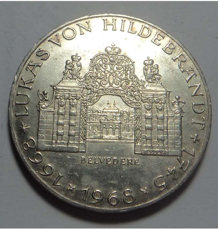Austria (Lukas von Hildebrandt) 25-Schilling of 1968
