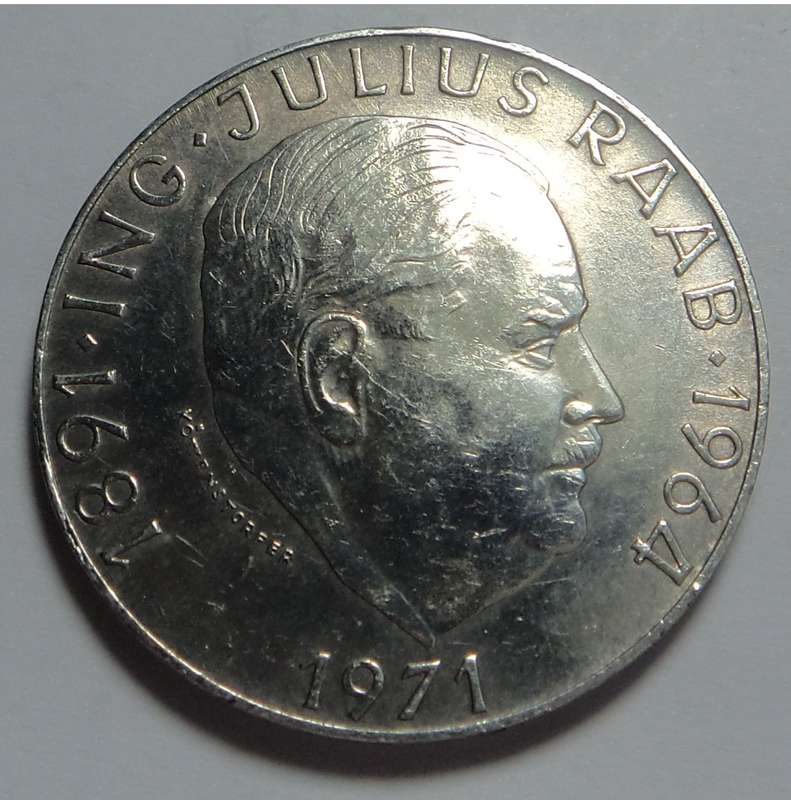 Austria (Julius Raab) 50-Schilling of 1971