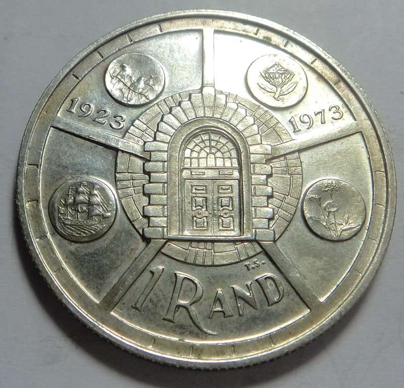 RSA Silver R1 1974 (South African Mint 50 Years)