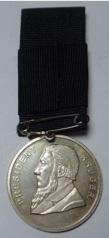 Transvaal: President Kruger Memorial Silver Medal 1904