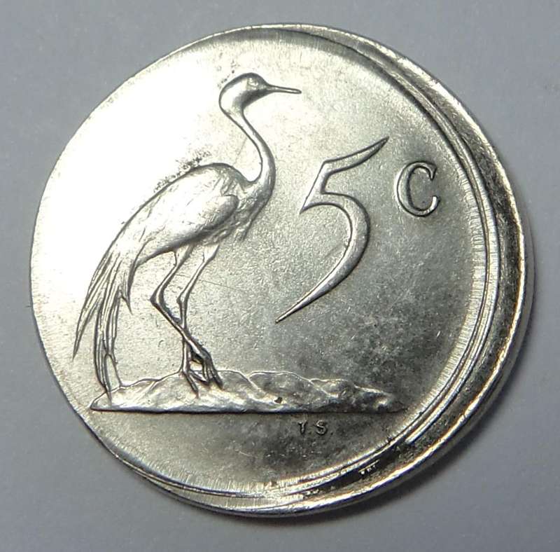 RSA Mint ERROR: 2nd Decimal 5-Cent 1988