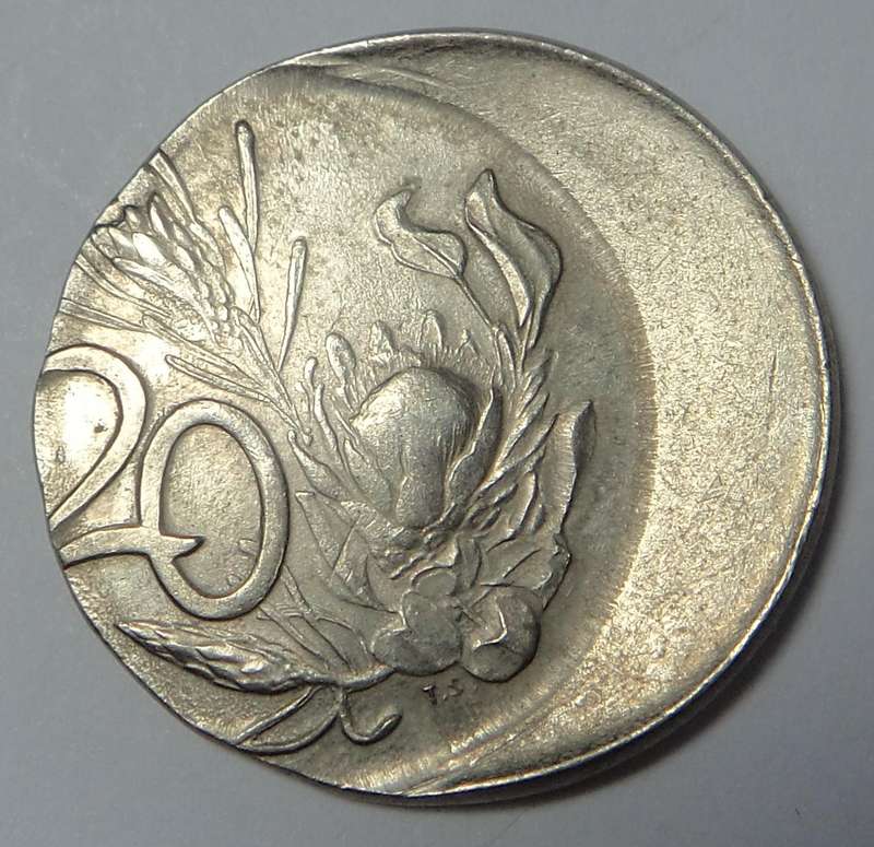 RSA Mint ERROR: 2nd Decimal 20-Cent 1976