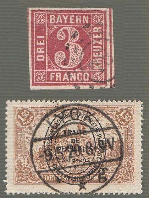 Two old German Stamps (please read description)