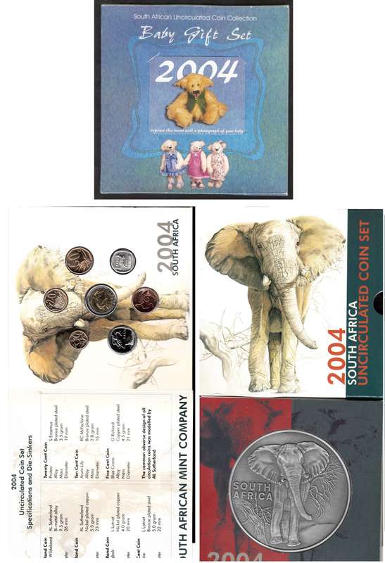 RSA Uncirculated Coin Set of 2004  (Baby Gift Set)
