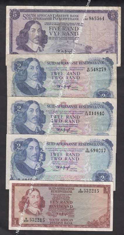 Collection of TW de Jongh Bank Notes