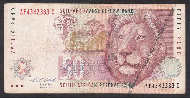 The Scarce Stals "Red Water" R50 Note