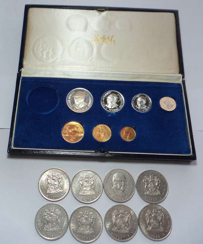 RSA Proof Set of 1979 up to 50c plus R1 collection