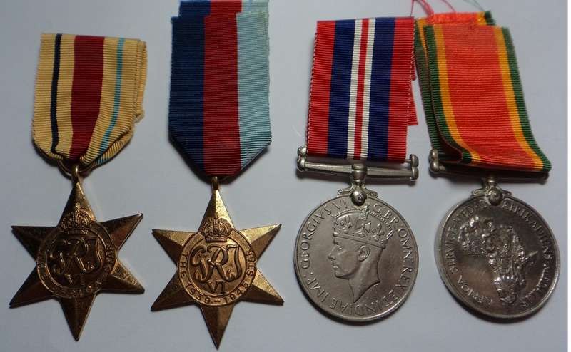 WW2 Medal Group to 142557 R.C. Coetzee