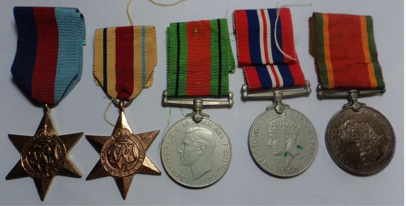 WW2 Medal Group to C288423 K. Valentine