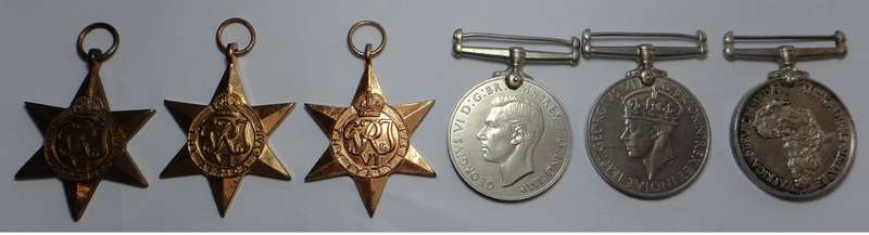 WW2 Medal Group to 125559 C. Slavin
