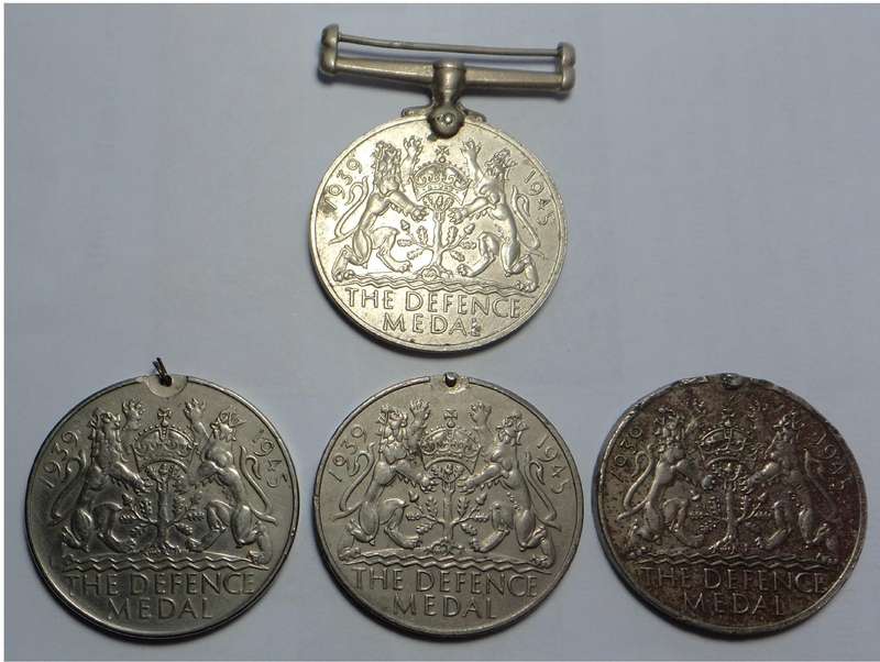 4 x WW2 Defence Medals to South Africans