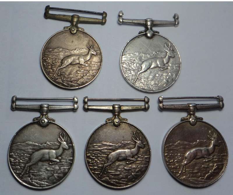 5 x WW2 African Service Medals to South Africans