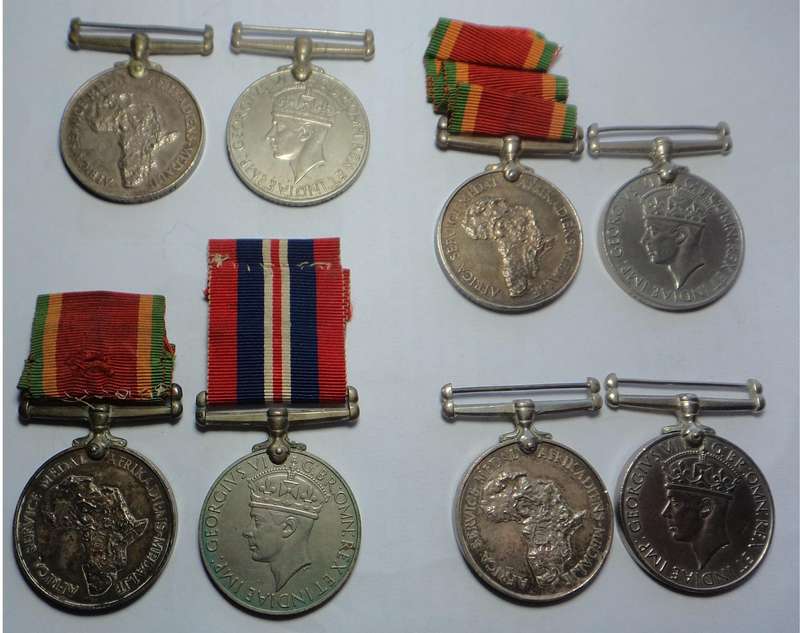 4 x WW2 Medal pairs to South Africans
