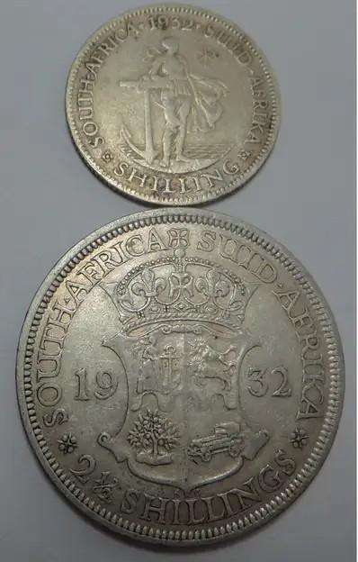 Union of South Africa: Shilling & Half Crown of 1932
