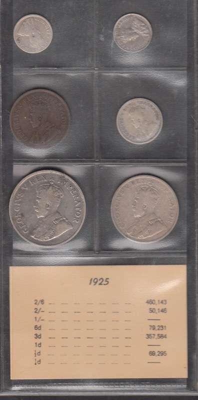 1925 Coin Set of the Union of South Africa