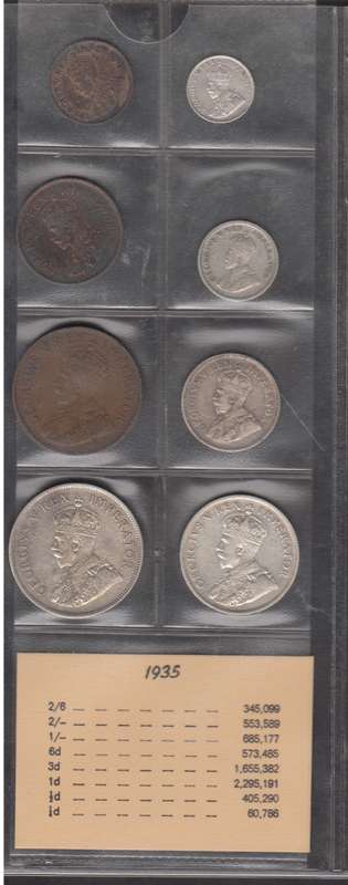 1935 Coin Set of the Union of South Africa