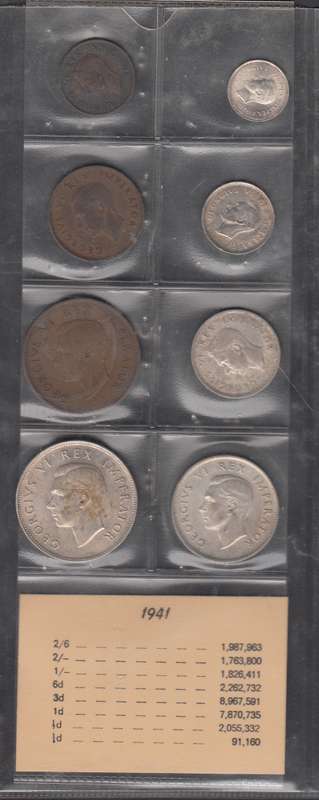 1941 Coin Set of the Union of South Africa