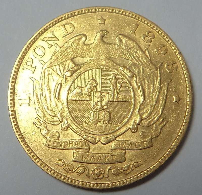 Paul Kruger ZAR: GOLD POND 1898 (Higher Grade)